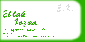 ellak kozma business card